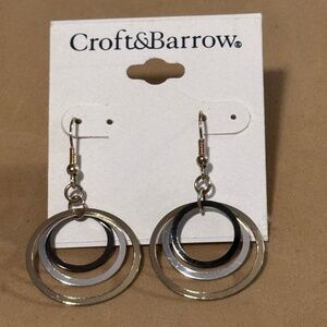 Croft and Barrow multi metal earrings